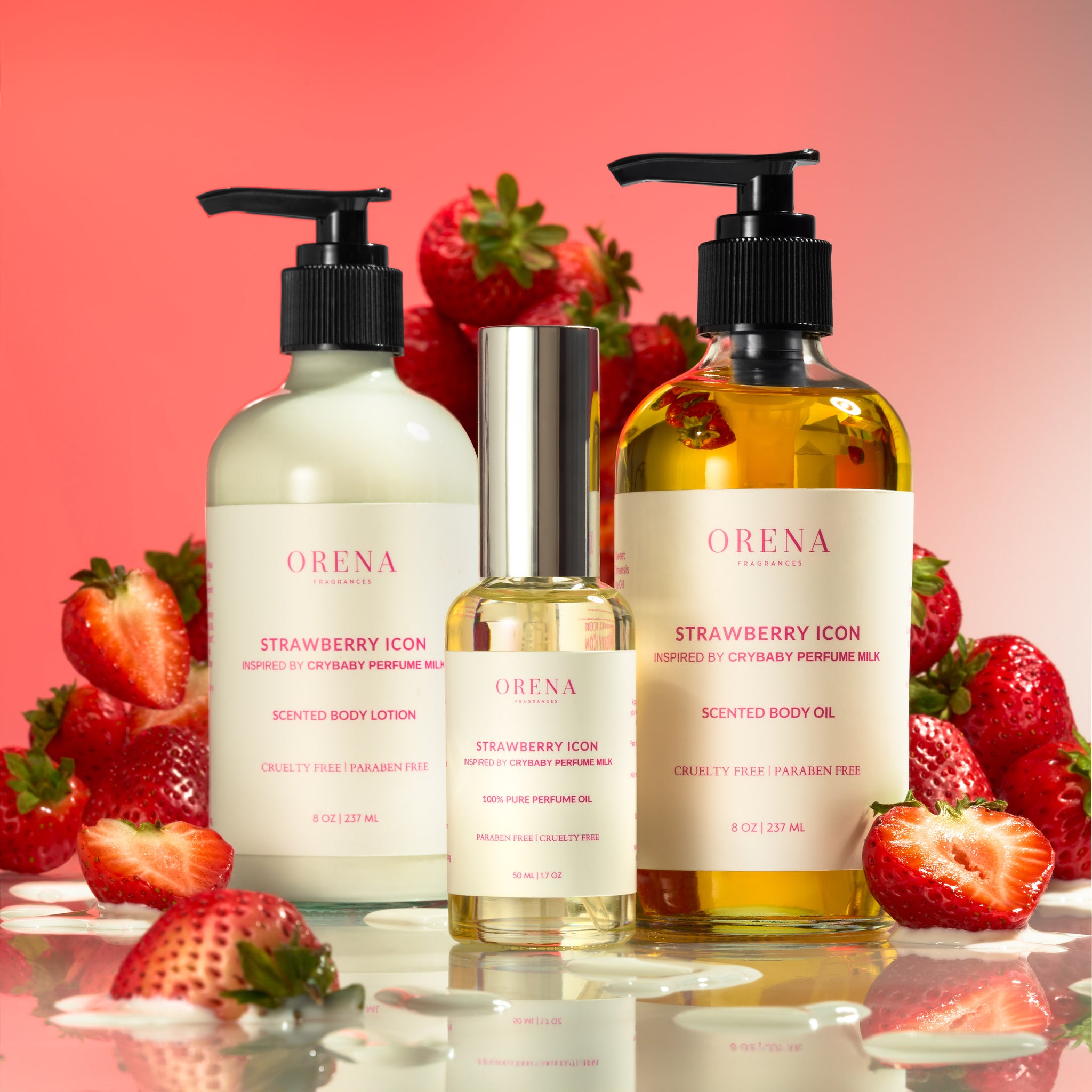 STRAWBERRY ICON BODY LOTION – Orena Fragrances