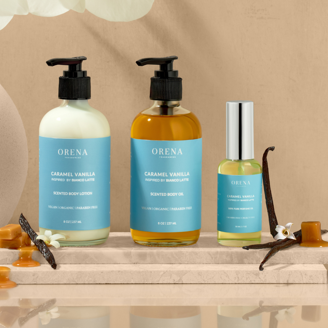 CARAMEL VANILLA BODY LOTION – Orena Fragrances