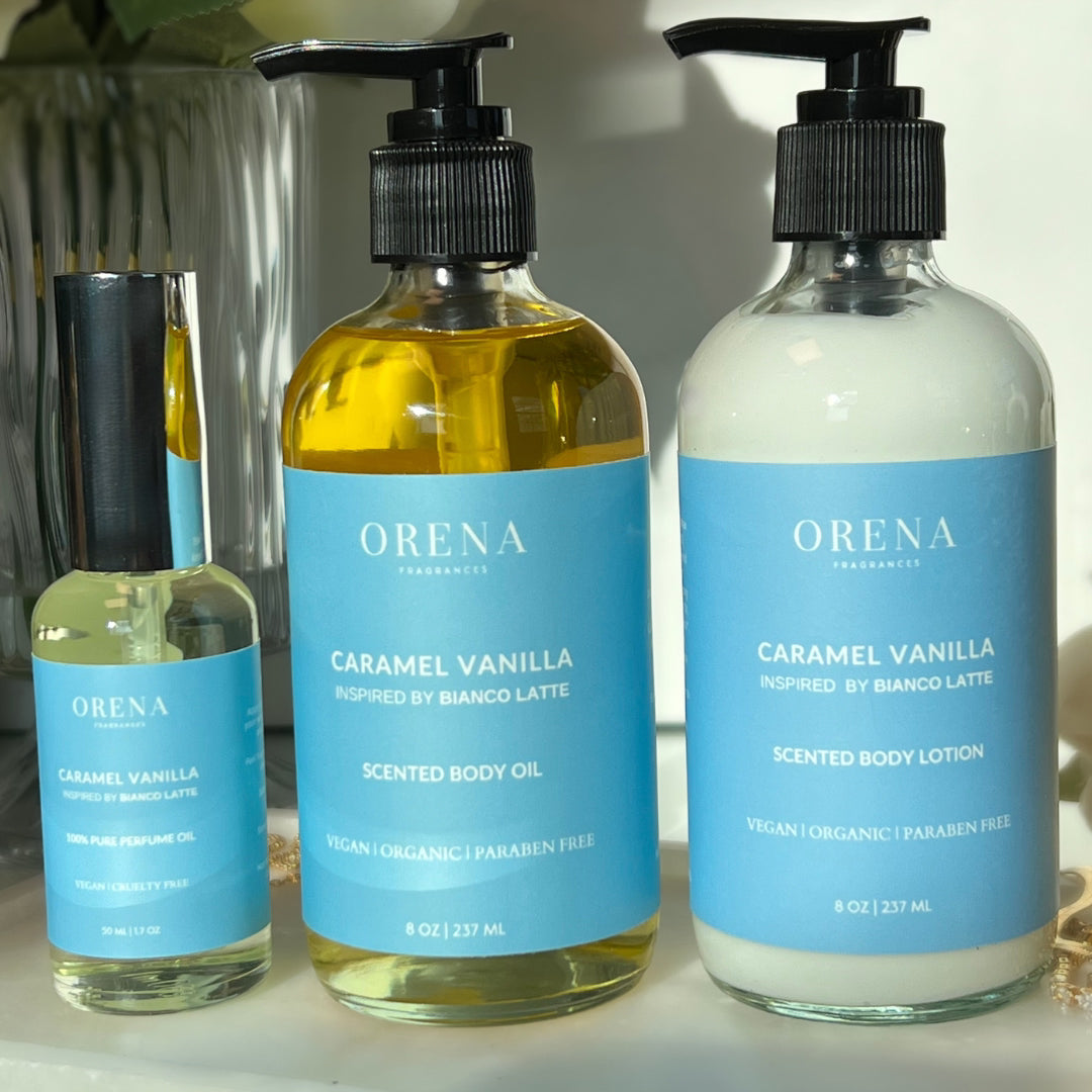 CARAMEL VANILLA BODY LOTION – Orena Fragrances